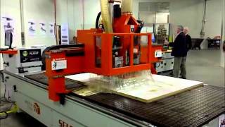 Omnitech Selexx BDT Router Nesting Demo  Akhurst Machinery [upl. by Lekram]