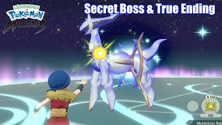 Pokemon Legends Arceus  Catching Arceus Secret Boss amp True Ending [upl. by Nolaf]