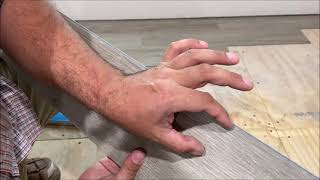 how to install vinyl flooring TRAFFIC MASTER MOONSTONE rigid core plank DIY [upl. by Ribaudo]