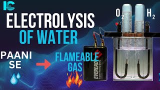 ELECTROLYSIS OF WATER INFINITY CLASSES OF MATHEMATICS scienceexperiment chemistry hydrogen [upl. by Cookie135]