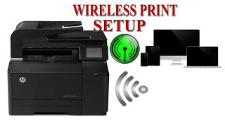 HP Laser Jet Pro 200 Color Wireless Print Setup [upl. by Anav671]