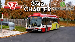 TTC Proterra Catalyst BE40 3742 Charter [upl. by Cartwell]