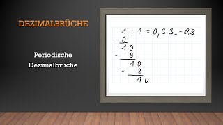 Dezimalbrüche  Periodische Dezimalbrüche  Mathe einfach erklärt [upl. by Zhang371]