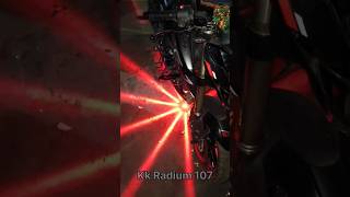 Star Led Light For bike 😎💥 star neon shortsfeed viralshorts [upl. by Zaremski293]