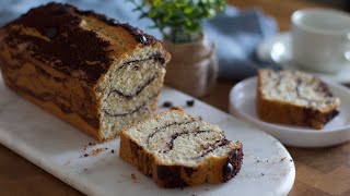 Gâteau au yaourt avec effet marbré 👌🏻😋 [upl. by Kletter]