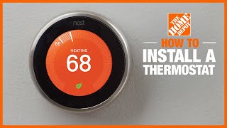 How to Install a Thermostat  The Home Depot [upl. by Uird]