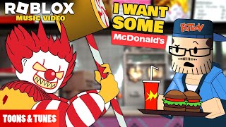 I Want Some McDonalds REANIMATED FGTeeV Roblox Music Video based off the FGTeeV Books Style [upl. by Olzsal]