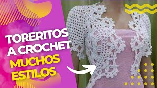 Toreritos o boleros tejidos en crochet moda 2022 ❤️ [upl. by Nosrac]