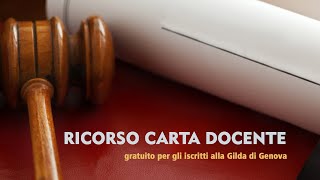 RICORSO CARTA DOCENTE [upl. by Amikehs]