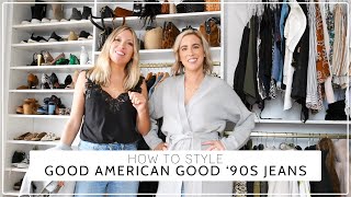 How To Style Good American Good 90s Jeans [upl. by Cookie775]