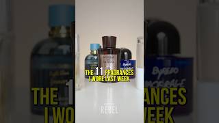 11 Men’s Fragrances I Wore Last Week Best Men’s Cologne fragrance menscolognes [upl. by Stamata951]