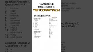 C13 T3 THE COCONUT PALM IELTS Reading answers SUMPUN IELTS PHAGWARA [upl. by Sellig]