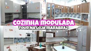 COZINHA MODULADA  TOUR PELA LOJA MARABRAZ  COZINHA AMERICANA HENN  COZINHA KAPPESBERG [upl. by Assina]