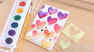 Easy DIY Valentines Day Card Made with Minimal Supplies [upl. by Crosley]