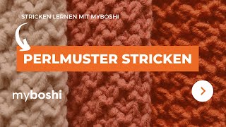 Perlmuster stricken  myboshi [upl. by Ailemor]