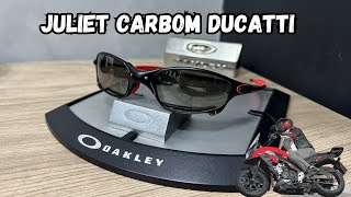 🏍️JULIET OAKLEY CARBOM DUCATI KIT UNOBTANIUM VERMELHO [upl. by Olly]