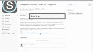 Schoology Completing and Submitting an Assignment [upl. by Airreis]