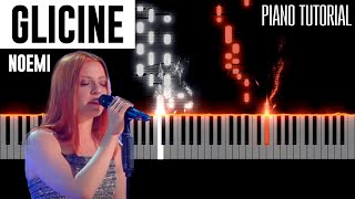 Glicine  Noemi  Piano Tutorial  Spartito  Sanremo 2021 [upl. by Occer]