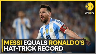 Messi Scores Hattrick Ronaldo Throws A Tantrum  World News  WION [upl. by Kerred]