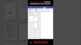 Suppression page vierge dans Microsoft Word viral bureautique word youtubeshorts shorts reels [upl. by Dnalrag]