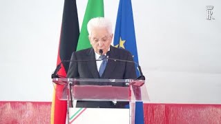 Mattarella quotMarzabotto e Monte Sole fondamenta dellintera Europaquot [upl. by Orabla608]