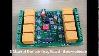 8 channel IR Infrared Remote Control Relay Board  An Introwmv [upl. by Anivad]