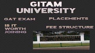 GITAM UNIVERSITY REVIEW IN TELUGU ll GAT EXAM l PLACEMENTS l FEE STRUCTURE l QUICK REVIEW ll [upl. by Nofpets]