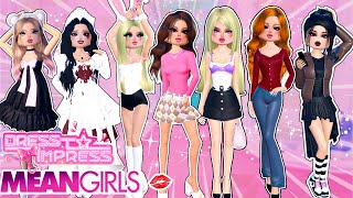 Recreating ICONIC MEAN GIRLS OUTFITS In Dress To Impress… HAPPY MEAN GIRLS DAY [upl. by Lasky]