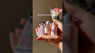 Loccitane Cherry Blossom Minis Pack 🌸 loccitane skincareminis shorts [upl. by Anirbys322]