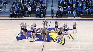 Waukee Dance Team Girls Basketball Halftime Performance 12523 [upl. by Nalod632]