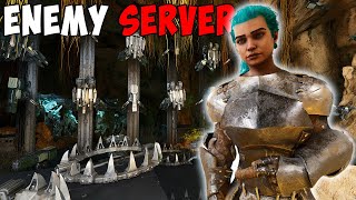 We BUILT A Cave On An ENEMY SERVER… Then Raided EVERYONE  Ark Small Tribes [upl. by Voltmer]