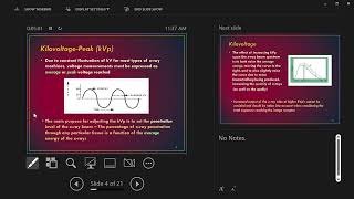 Radiography Lecture Kilovoltage Peak kVp [upl. by Elisabetta]