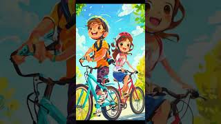 Cute Boy and Girl Friendship  AI generated Cartoon  A To Z Animation [upl. by Nevart492]