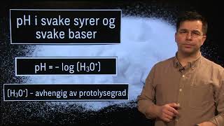 Kjemi 2 pH i svake syrer og baser [upl. by Otsuaf]