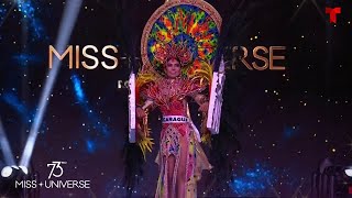 Miss Nicaragua se suma al desfile de Traje Típico en la Preliminar de Miss Universo 73 [upl. by Mendy]