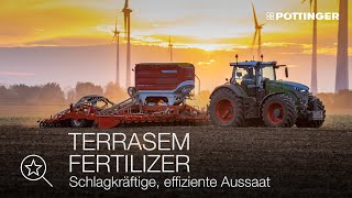 PÖTTINGER  TERRASEM FERTILIZER Mulchsaatmaschinen mit Unterfußdüngung  Effiziente Aussaat [upl. by Eetsim]