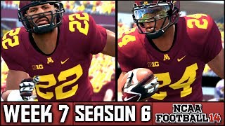 NCAA Football 14 Dynasty Week 7 vs Northwestern Season 6 [upl. by Yrennalf]