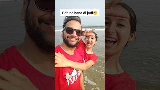 Share with ur partner😂🤣 niketimsy couplecomedy beach goa goadiaries travel funnyvideo [upl. by Aiouqes]