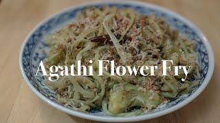 Agathi Flower Fry  How to prepare Agathi Flower  Isha Recipes  A Taste of WellBeing [upl. by Bolt]