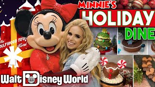 Minnies HOLIDAY Dine in Disney World BEST Disney Character Dining  Hollywood amp Vine Food Review [upl. by Hairam655]