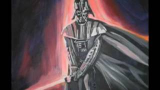 How to draw and paint Darth Vader a tribute to Star Wars [upl. by Nairot766]