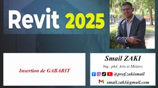 REVIT 2025 INSERTION DE GABARIT [upl. by Idnib]