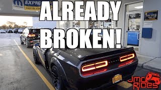 1st Day Of Ownership And My 2018 Widebody Hellcat Challenger Already Broke [upl. by Nodmac]