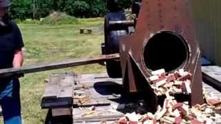 Wood Chunker at Earlton steam and Antique show 2013 VIDEO0116 [upl. by Amahs519]