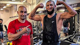 Khamzat Chimaev  Brutal 185lbs Kamaru Usman Fight Training UFC 294 [upl. by Lal]