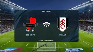 Cobham FC vs Fulham 30072024 Club Friendlies PES 2021 [upl. by Nordin]