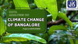 Study of Weather Data of Bangalore using Exploratory Data Analysis [upl. by Daht]