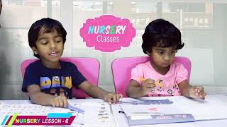 Nursery Online Learning  Nursery lesson 6  Nursery learning material  nursery Classes India [upl. by Alat]