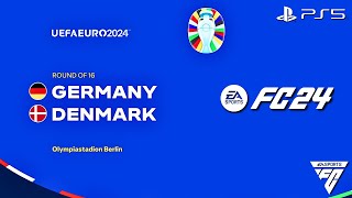 FC 24  Germany vs Denmark  EURO 2024 Round Of 16 Match  PS5™ 4K60 [upl. by Tocs827]