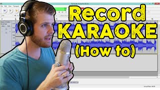 How to Record Vocals for Karaoke  How to Use Audacity [upl. by Norted564]